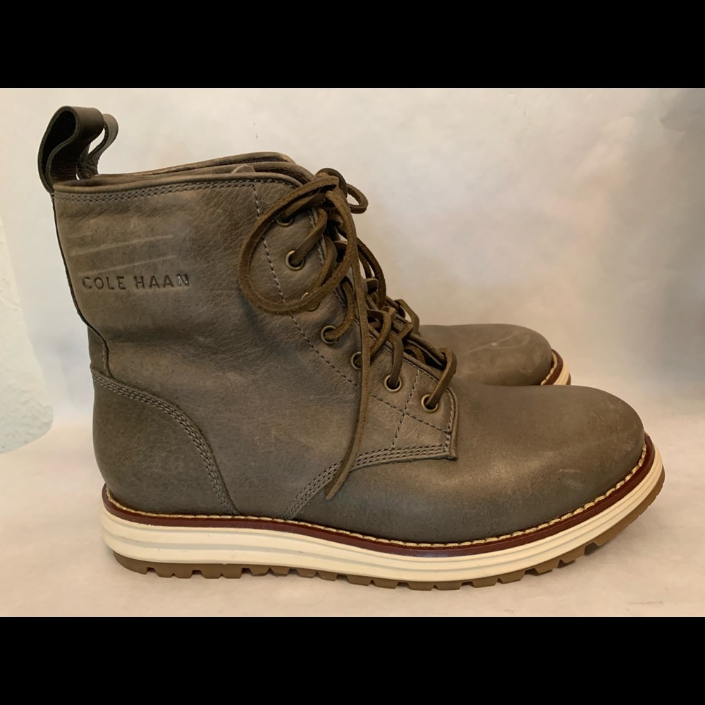 Cole Haan Zero Grand Grey Waterproof Light Hiker Hiking  Boots Rubber Sole 6B
